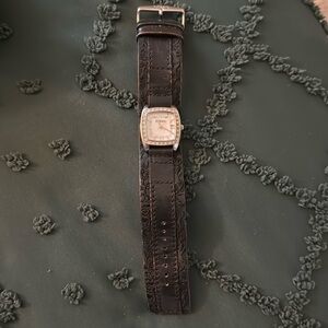 Fossil leather watch